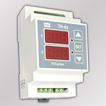 Терморегулятор ТК-6s (smart) PST двухканальный с 2-мя датчиками t (2х16А)